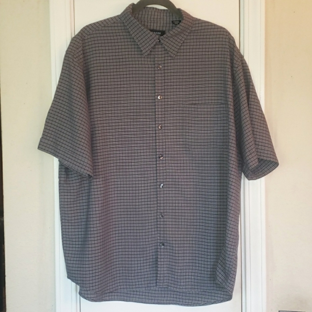 Braggi by Louis Rafael Men's Short Sleeve Button Shirt 💚🩵🩷